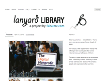 Tablet Screenshot of lanyardlibrary.com